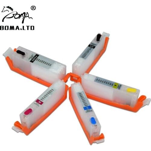 BOMA.LTD CLI-380 BCI-381 BCI380 BCI381 Refill Ink Cartridge For Canon PIXUS TR7530 TR8530 TS6130 TS8130 Printer Chip