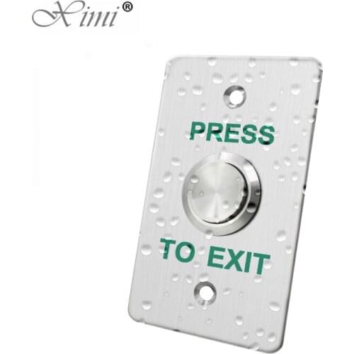 Stainless Steel Exit Button Push Switch Door Sensor Opener Release for Access Control