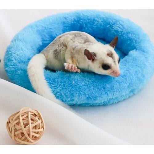 Winter Hamster Winter Nest Pad Chinchilla Rabbit Guinea Pig Bed Plush Soft House Household Pet Mat Supplies Kit