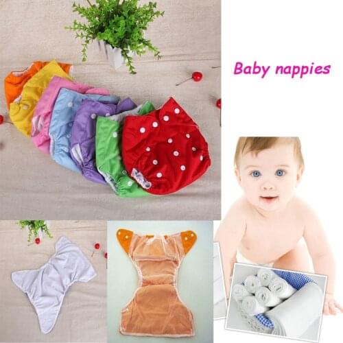 Hot sale 1pcs waterproof adjustable cotton baby nappies pants reusable baby infant nappy cloth washable free size winter summer