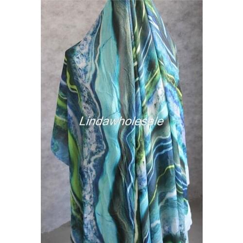 Fashion Icelandic scenery Tulle printing fabric,sewing fabric,patchwork cloth,140cm*50cm/pcs