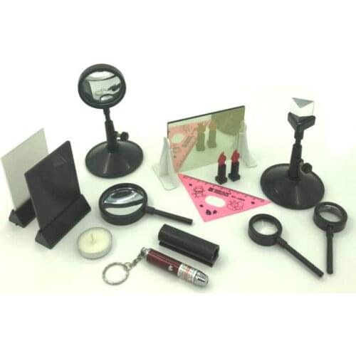 Optical Set Student Triangular Prism Convex Lens Concave Lens Convex Concave Mirror Plane Imaging Experimental Equipment