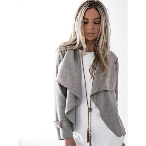 Autumn Retro Wool Jacket Women Turn Down Coat Casual Solid Black Tops Vintage Loose Lady Jacket Long Sleeve Outwear New 2021