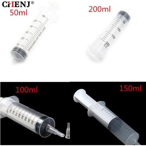 50ml-200ml Pipette Plastic Hydroponics Nutrient Sterile Health Measuring Syringe Tools Cat Feeding Accessories