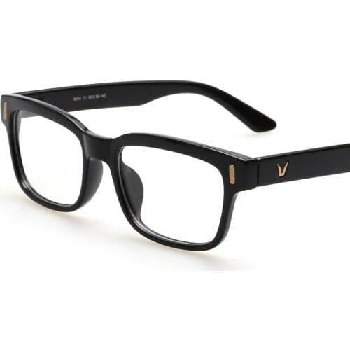 Retro Rectangle Eyeglasses Optical Frames Clear Lens Black Glasses Leopard Square Eyewear Spectacle Frames For Women Men