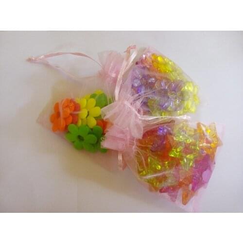 13x18cm 1000pcs/lot Christmas Organza Bags Pink Drawstring Bag Pouch For Food/jewelry/candy/wedding Gift Bag Small Packaging Bag