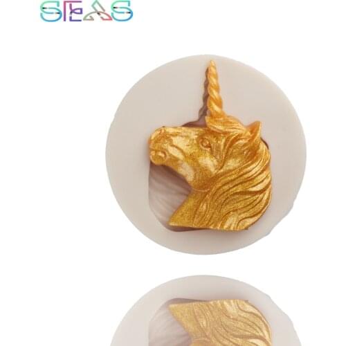 Unicorn Silicone Mold Pastry Baking molds Chocolate Candy Bar Molds Resin Molds Soap Cake Mold Kitchen Tools Manual Accessories