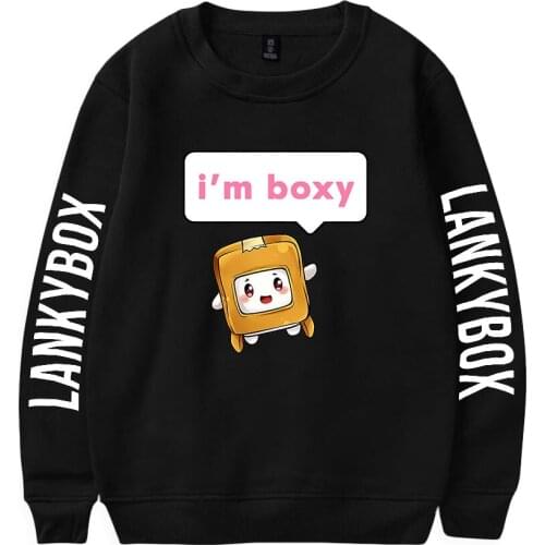 Lankybox Crewneck Sweatshirts Women Men Long Sleeve Sweatshirts Hot Sale Casual Streetwear Clothes