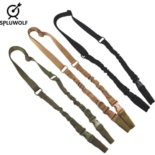 High Quality Tactical 2 Points Rifle Sling Heavy Duty Quick Detach Stealth Bungee Strap Belt System Padded