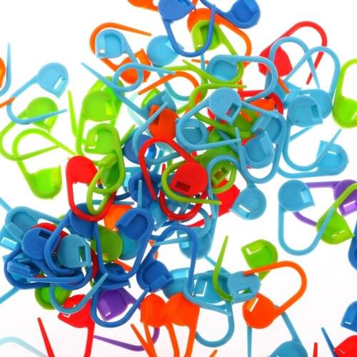 100pcs Plastic Knitting Craft Crochet Locking Stitch Needles Clips Markers