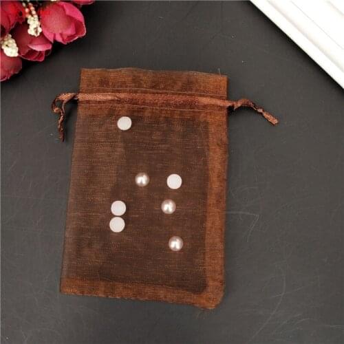 100stks/partij 9x12 cm organza bag Kerst huwelijkscadeau tas 19 kleur sieraden verpakking Display bag & pouch favor tassen 8Z