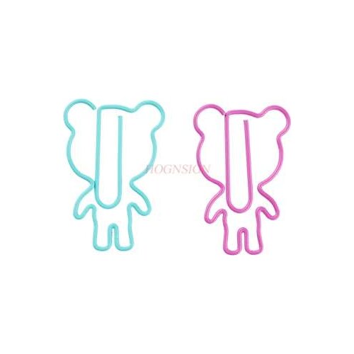 12pcs Cartoon Color Panda Paper Clip Paper Clip Paper Clip Cute Office Supplies Pin