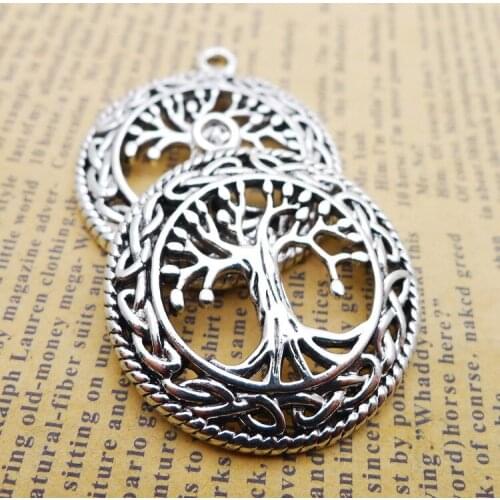 3 pieces/lot 35*42mm life of tree charm Antique silver color Alloy necklace pendant bracelet key chain DIY handmade accessory