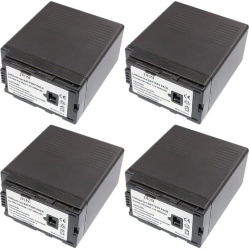 4Pc 7.2V 6000mAh VW-VBG6 Li-ion Battery VW VBG6 VWVBG6 Rechargeable Camera Battery for Panasonic AG-HMC154ER HMC154GK AG-HMC154P