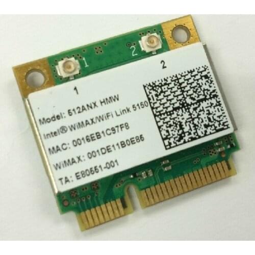 Wholesale Wireless Card for Intel WiMax/WiFi Link 5150 512ANX HMW Mini PCI-E Card 300Mbps