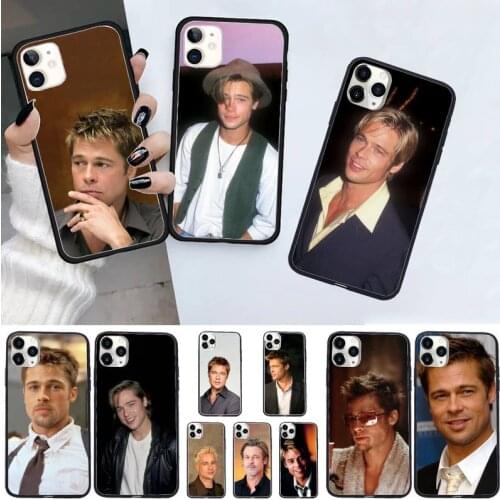 Brad Pitt American film actors Phone Cases for iPhone 11 12 pro XS MAX 8 7 6 6S Plus X 5S SE 2020 XR