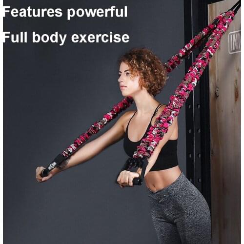 Rooxin Resistance Band Full Body Training Expander Adjustable Elastic Pull-rope Strength Trainer Home Gym Workouts Equipment