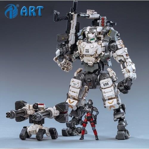 JOYTOY White STEEL BONE Mechanical Armor Collection Action Figure Model Coated Finished Product Free Shipping 1/25