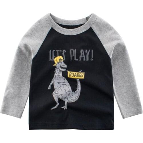 Korean version of childrens clothing spring 2021 new childrens clothing boy long-sleeved T-shirt baby clothes