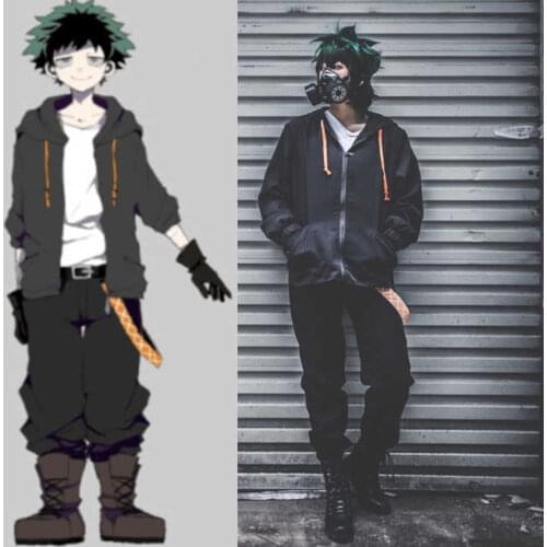 Boku No Hero Academia Izuku Midoriya Deku Cosplay Costume Anime Cosplay Ourfit Full Set Halloween Costumes Daily Suit for Adult