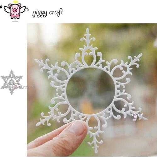 Piggy Craft metal cutting dies cut die mold Lace flowers corner frame Scrapbook paper craft knife mould blade punch stencils die