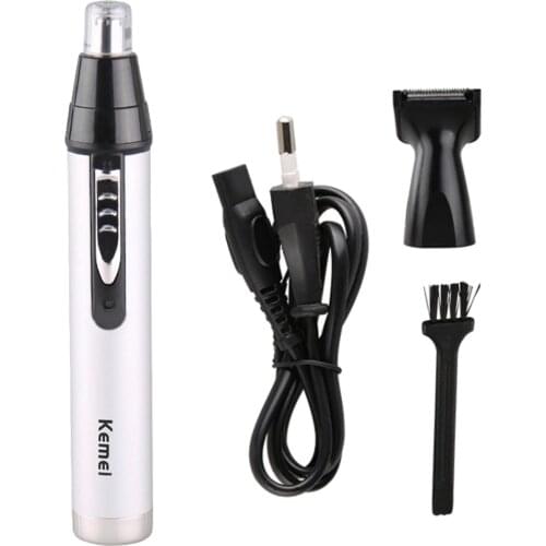 Eyebrow Nose Hair Trimmer Stainless Dual Edge Blades Easy Cleaning for Men