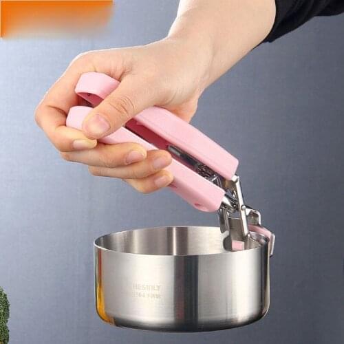 Stainless Steel Anti-Scald Plate Bowl Dish Plate Pot Clamp Holder Carrier Clamp Clip Handle Suction Cup Home Kitchen Accessorie1