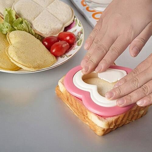 New 2016 DIY Heart Shape Sandwich Toast Maker Cake Cookies Lunch Bread Mould Tool