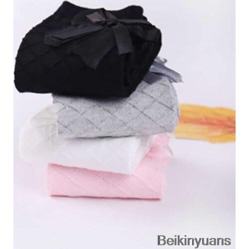 New Japanese style girls over the knee leg warmers mesh anti-mosquito bow tube children knee high leg warmers socks
