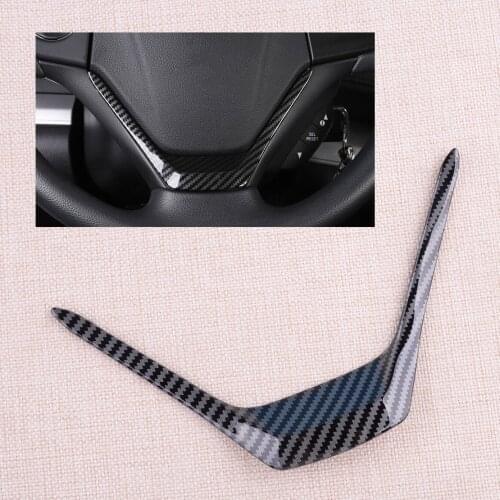 Carbon Fiber Style Steering Wheel Cover Trim Fit For Honda CR-V CRV 2012 2013 2014 2015 2016
