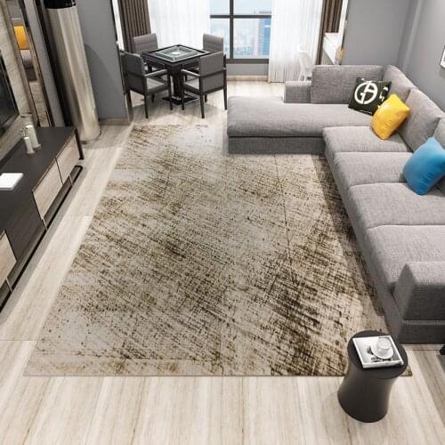 Size LOGO Custom Rugs Modern Style Simple 3D Printed Carpets For Living Room Coffee Mats Antiskid Bedside Bedroom Table Carpet