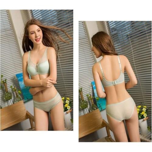 Sexy Panties Bra set push up Seamless Underwear breathable transparent set Ultra-thin Seamless Lingerie Sexy Womens Bras Set