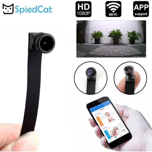 HD 1080P Wide Angle Mini Lens WIFI Network IP P2P Webcam Wireless Module Motion Activated DV Surveillance Camera Support TF Card