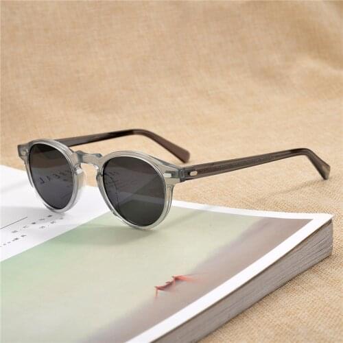OV5186 Brand Designer Men Women Sunglasses Vintage Polarized Sunglasses Famous Brand Gregory Peck Retro Sun glasses Oculos Gafas