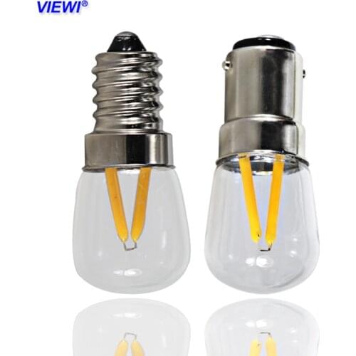 5pcs lampara led bulb light filament 12 V volt E12 E 14 B15 mini refrigerator bulbs lighting 1.5W T22 Ac Dc 12v 110v 220v lamps