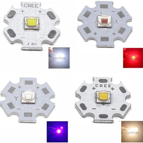 1 PCS CREE XML2 LED XM-L2 Diode T6 U2 10W WHITE Neutral White Warm White Red Green Blue Pink Yellow UV High Power LED Emitter