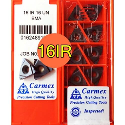 16IR 10 11 12 13 14 16 18 20 24 28 32UN BMA 10PCS Carmex CNC Internal thread Carbide insert Processing stainless steel. steel