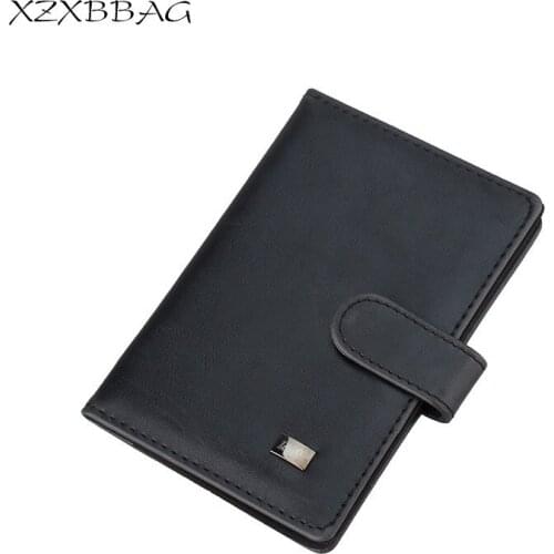 XZXBBAG Multifunctio Travel Passport Bag PU Leather Hasp Passport Covers Protective Sleeve Men Women Passports Case Card Holders