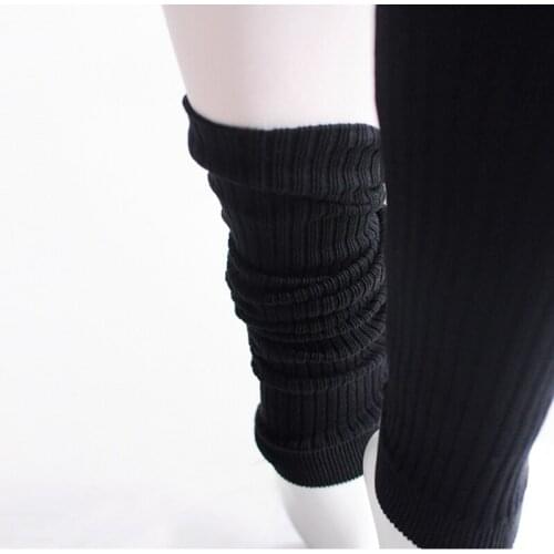 Ballerina Adults Winter Leg Warmers Knitted Leggings Warmers For Dance Women Beenwarmers Girl Long Latin/Ballet Dance Sock Black