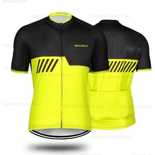 2021 Fluorescent Yellow Cycling Jersey Suit Men Mtb Cycling Clothing Quick Dry Cycling Breathable Cycling Sportswear Dropship