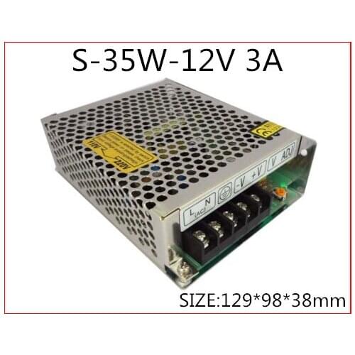 35W 12V 3A Single Output Switching power supply for LED Strip light AC-DC S-35-15