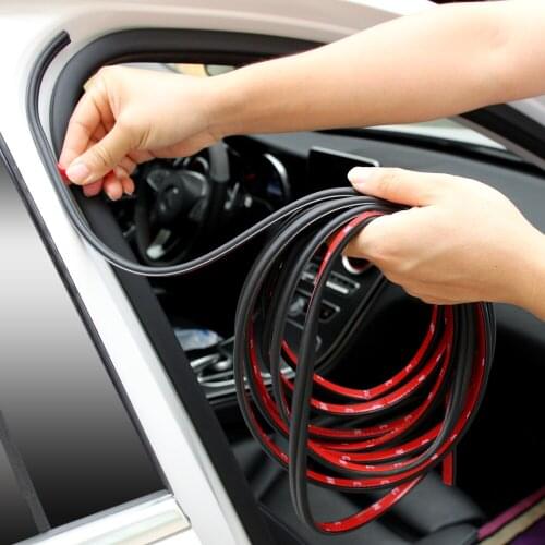 5Meters B Shape Car Door Seal Strips Sticker For Opel Mokka Corsa C D Astra G J H insignia Vectra Zafira Kadett Monza Combo