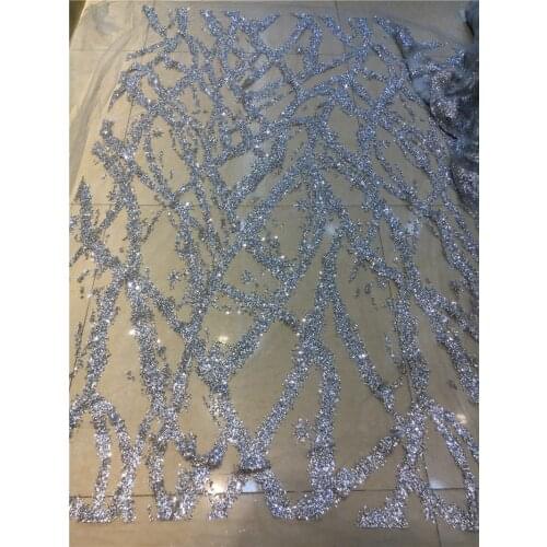 Glued glitter african Tulle lace for nice dress JRB-62916 modern design french net lace fabric