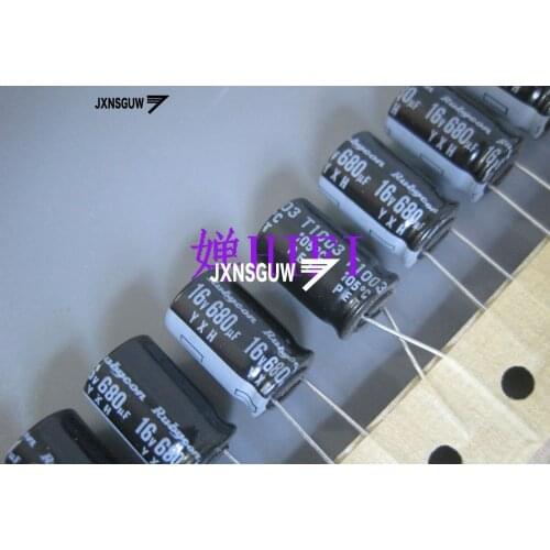 20PCS NEW RUBYCON YXH 16V680UF 10X16MM Aluminum electrolytic capacitors 680uF/16v 105 degrees 680UF 16V
