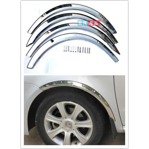 Car Styling for Nissan QASHQAI J10 J11 2008-2018 high quality Stainless steel car wheel eyebrow trim strip trim