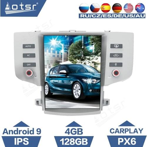 128G PX6 Tesla Style Screen Android Car Radio For Toyota Reiz Mark X 2005 - 2009 Multimedia Player GPS Navigation CarPlay 12.1"