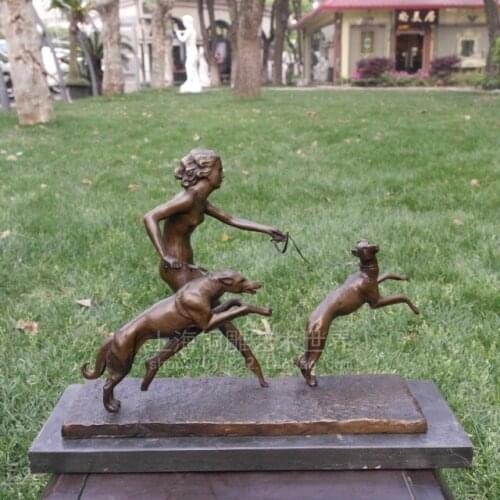 YES, THE DOG HOUND COPPER SCULPTURE CRAFTS CLASSICAL DECOR DECORATION BUSINESS GIFTS HOME FURNISHING