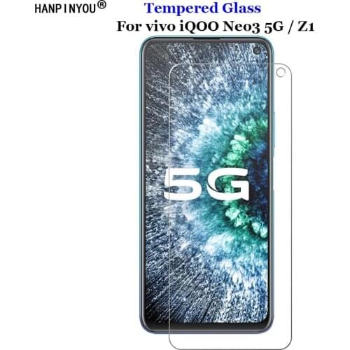For vivo iQOO Neo 3 5G Clear Tempered Glass 9H 2.5D Premium Screen Protector Film For vivo iQOO Z1 6.57"