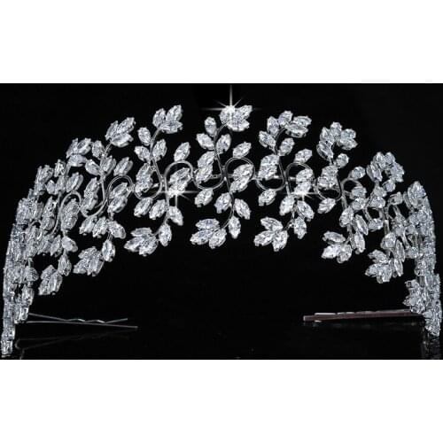 Crown HADIYANA Romance Lively Wedding Bride Hair Accessories Princess Luxury Hair Jewelry Cubic Zirconia BC5509 Coroa De Noiva