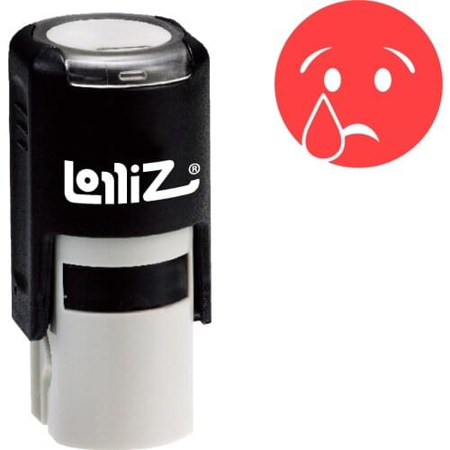LolliZ "Crying" Pre-Inked Rubber Stamp - Dark Expression Series